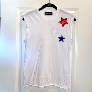 Sojara Tank with sequin star details